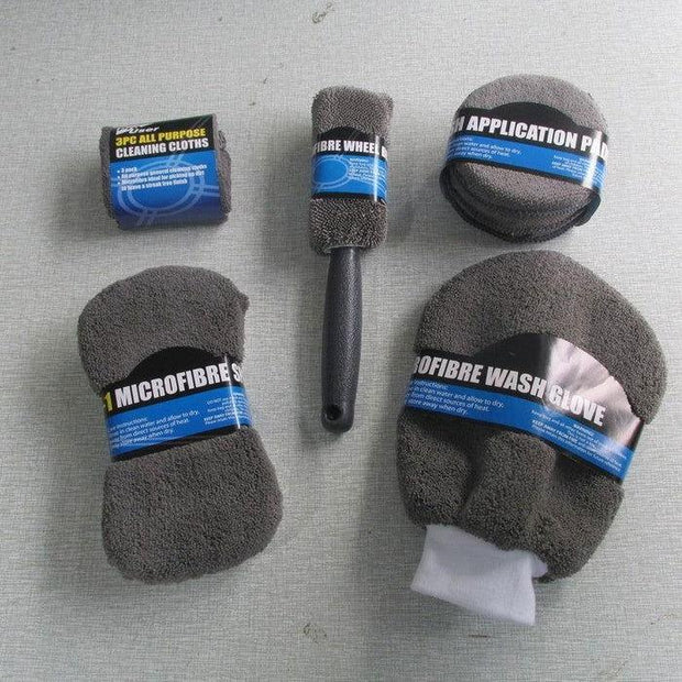 9-Piece Microfibre Cleaning Kit - Vroom.pk