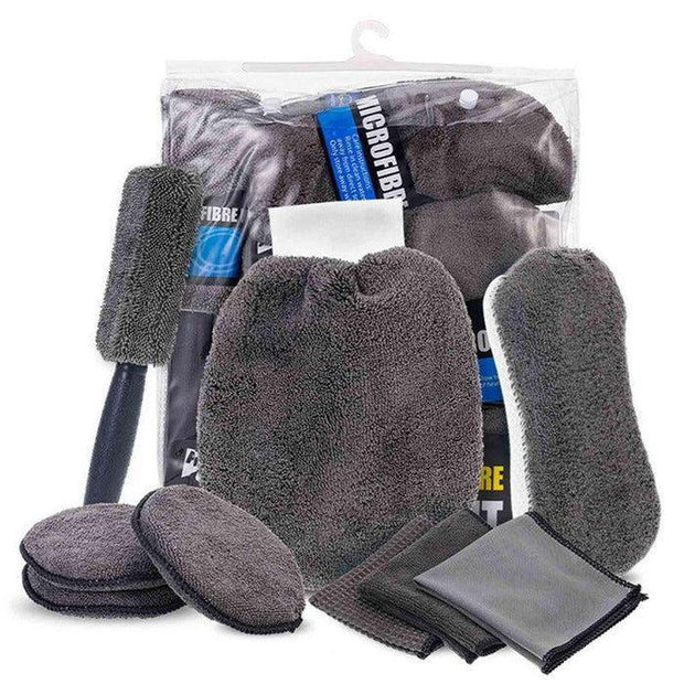 9-Piece Microfibre Cleaning Kit - Vroom.pk