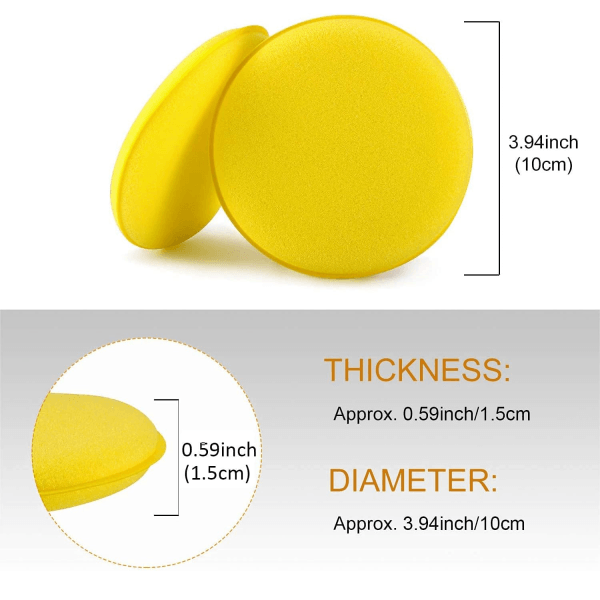 Car Wax Applicator Pad Foam Sponge – 6 in 1 - Vroom.pk