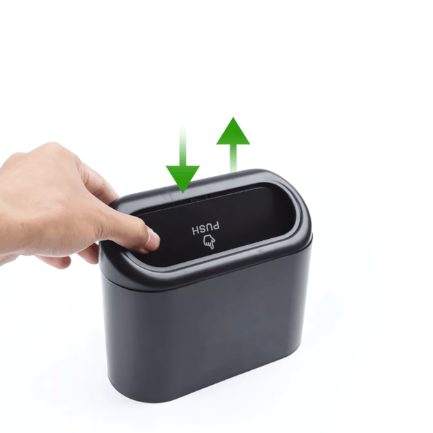 Compact Car Trash Can Storage Box - Vroom.pk
