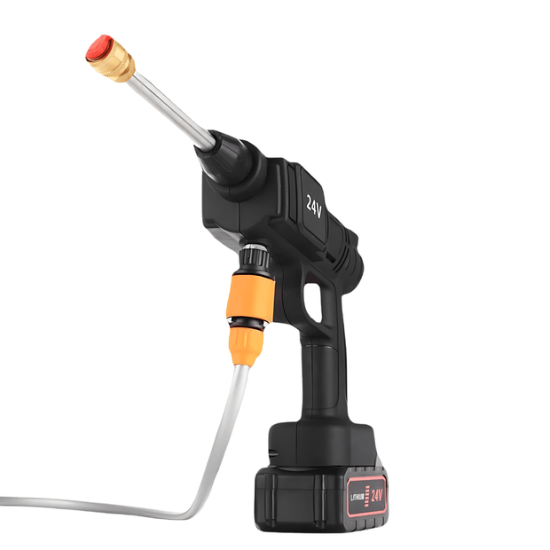 Cordless High Pressure Washer for Cars & Solar Panels – Double Lithium Rechargeable Batteries - Vroom.pk