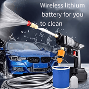 Cordless High Pressure Washer for Cars & Solar Panels – Double Lithium Rechargeable Batteries - Vroom.pk