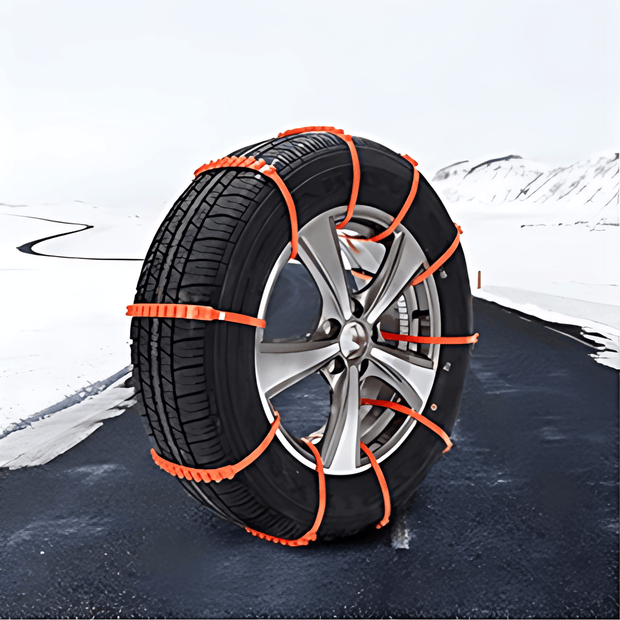 Durable Car Tire Chain - Emergency Anti-Skid Snow Clips-10pcs - Vroom.pk