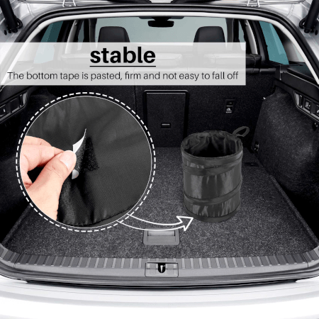 Foldable Waterproof Pop-Up Car Trash Basket - Vroom.pk