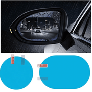 Nano Coated Car Mirror Film - Anti Rain, Glare & Fog Protection - Vroom.pk