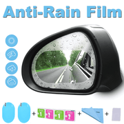 Nano Coated Car Mirror Film - Anti Rain, Glare & Fog Protection - Vroom.pk