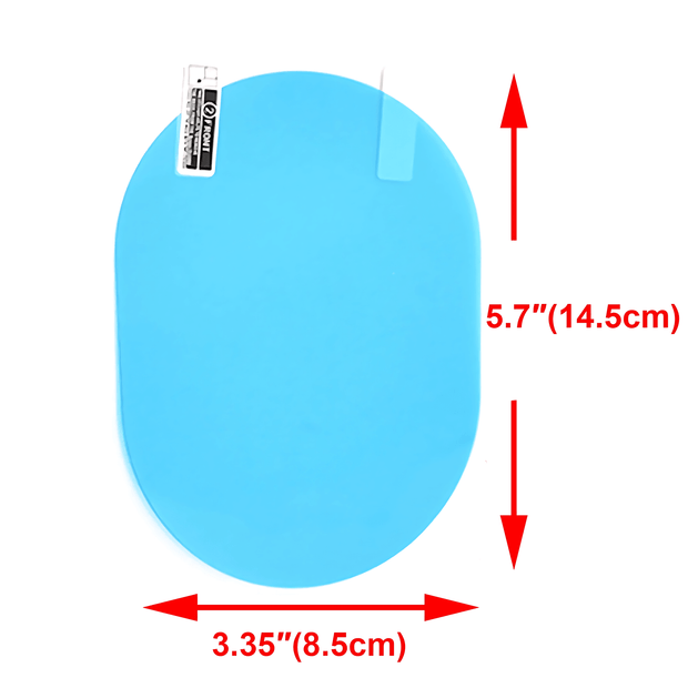 Nano Coated Car Mirror Film - Anti Rain, Glare & Fog Protection - Vroom.pk