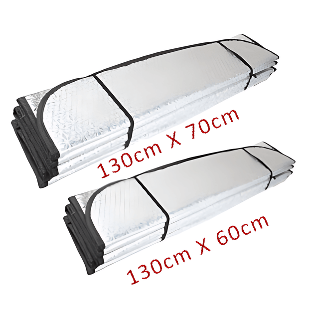 Premium Car Front Windshield Foil Sunshade - Vroom.pk