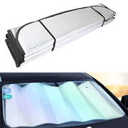 Premium Car Front Windshield Foil Sunshade - Vroom.pk