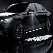 Universal LED Angel Wing Dynamic Projection Light for Car Rearview Side Mirrors - Vroom.pk