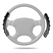 Universal Non-Slip Carbon Fiber Steering Wheel Cover Grip Booster - Vroom.pk