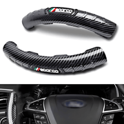 Universal Non-Slip Carbon Fiber Steering Wheel Cover Grip Booster - Vroom.pk