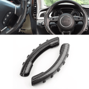 Universal Non-Slip Carbon Fiber Steering Wheel Cover Grip Booster - Vroom.pk